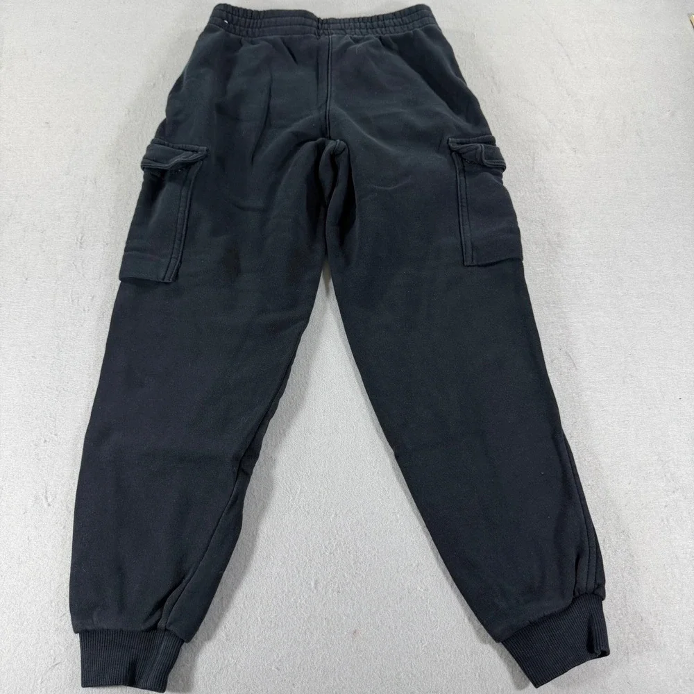Nike‎ Kids Fleece Cargo Joggers Black Sweatpants Youth Small Boys Girls Unisex